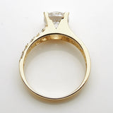 14k CZ  Engagement Ring