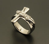 Stainless Steel Crucifix Ring