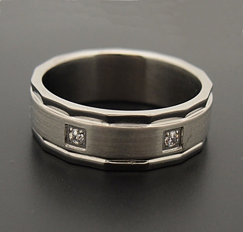 Stainless Steel Crystal Band