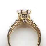 14k Cubic Zirconia Engagement Ring