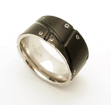 Inox Stainless Steel IP Black and Steel Screw Head Ring