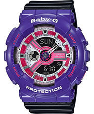 Baby G-Shock BA-110NC-6A Series 90's Color Series Watch - Purple/Pink