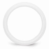 White Ceramic 6mm Polished Band