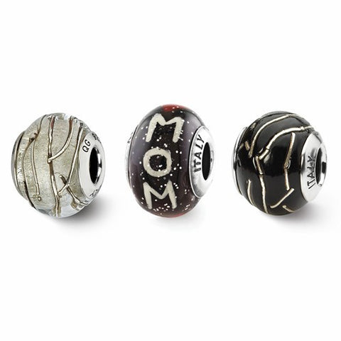 Sterling Silver Reflections Momma Mia Boxed Bead Set