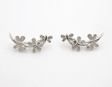 Sterling Silver Dragonfly Ear Climber Earring